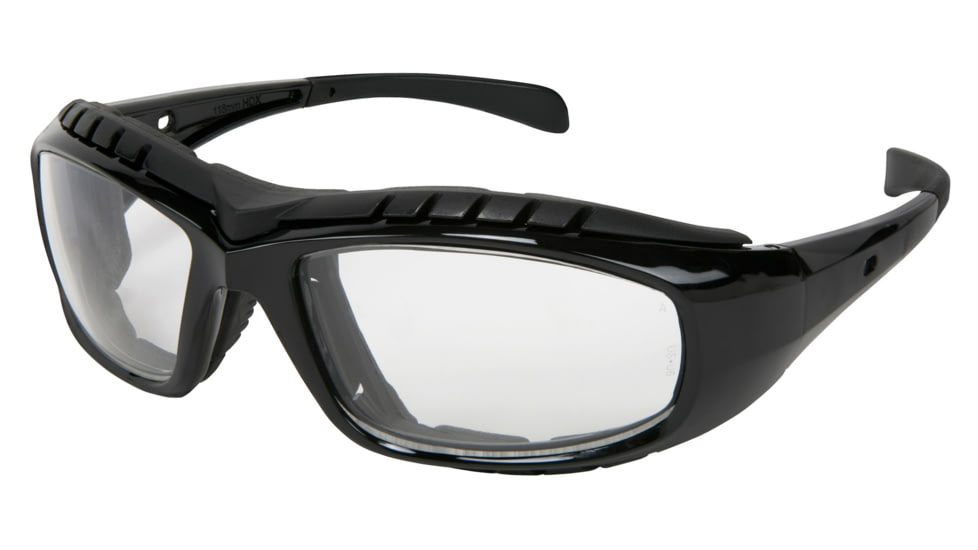 MCR Safety HDX1 Series Safety Glasses, UV-AF Anti-Fog Coating, Removable Elastic Strap, Clear, One Size, HDX110AF
