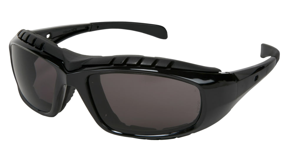 MCR Safety HDX1 Series Safety Glasses, MAX6 Anti-Fog Coating, Removable Elastic Strap, Gray, One Size, HDX112PF
