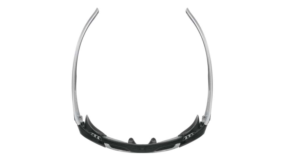 MCR Safety HL1 Series Safety Glasses, Anti-Fog Lens, Non-Slip TPR Temples and Nose Piece, Extended Brow Guard, Clear, One Size, HL110AF