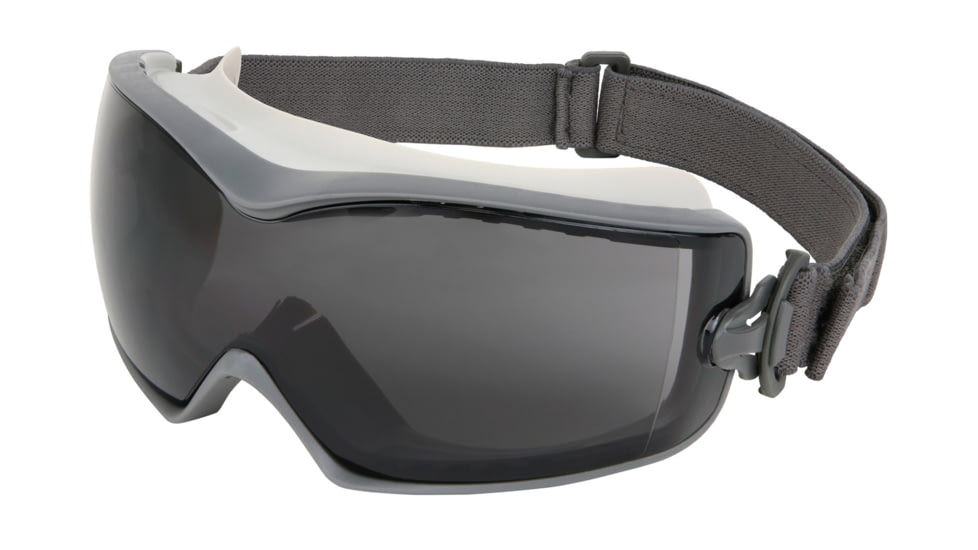 MCR Safety Hydroblast HB2 Safety Goggles, MAX6 Anti-Fog Lens, Indirect Vented with Adjustable Elastic Strap, 7-Point Ratchet Action Hinge, Gray, One Size, HB1212PF