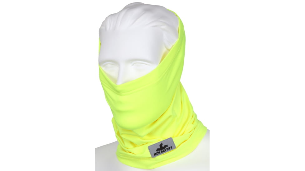 MCR Safety Hi-Vis Insulated Fleece Neck Gaiter, Fluorescent Lime, One Size, IG8