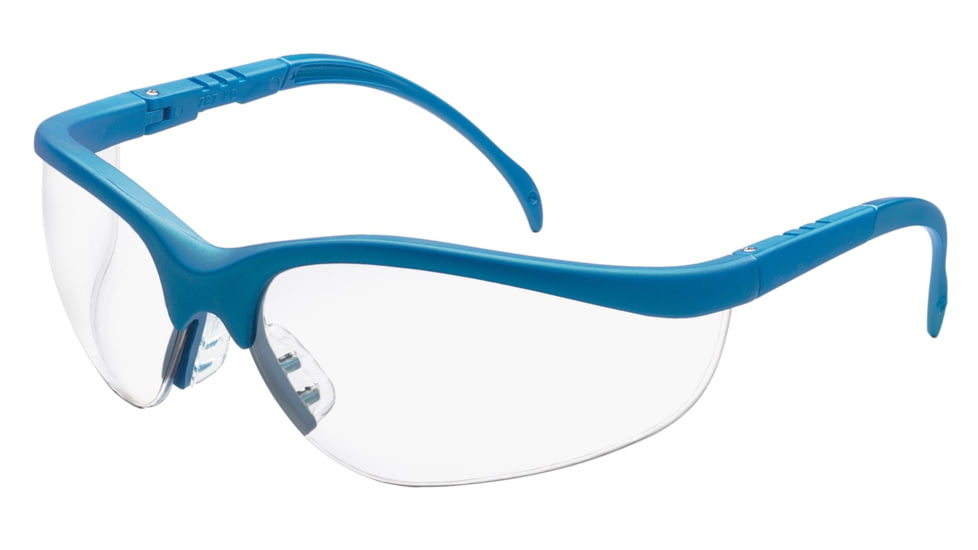 MCR Safety KD120 Klondike KD1 Series Safety Glasses, Adjustable Temple Length, Clear, One Size, KD120