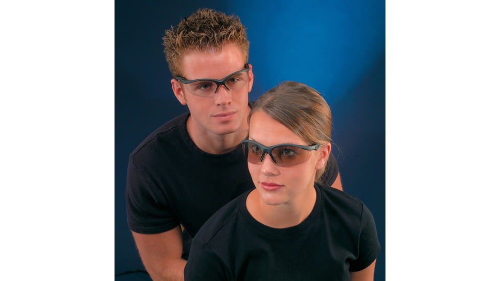 MCR Safety Klondike KD3 Series Safety Glasses, Anti-Fog Lenses, Soft and Secure TPR Nose Piece, Clear, One Size, KD310AF