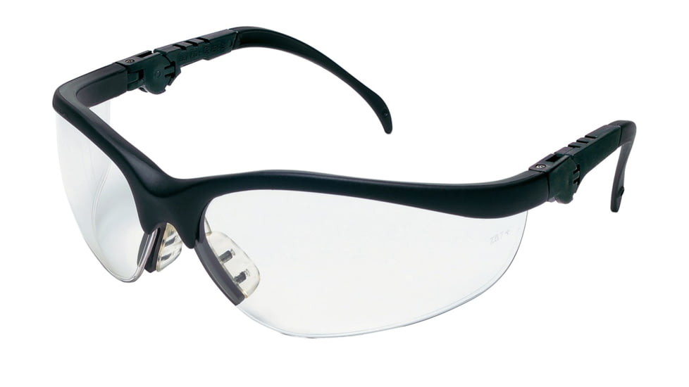 MCR Safety Klondike KD3 Series Safety Glasses, Anti-Fog Lenses, Soft and Secure TPR Nose Piece, Clear, One Size, KD310AF