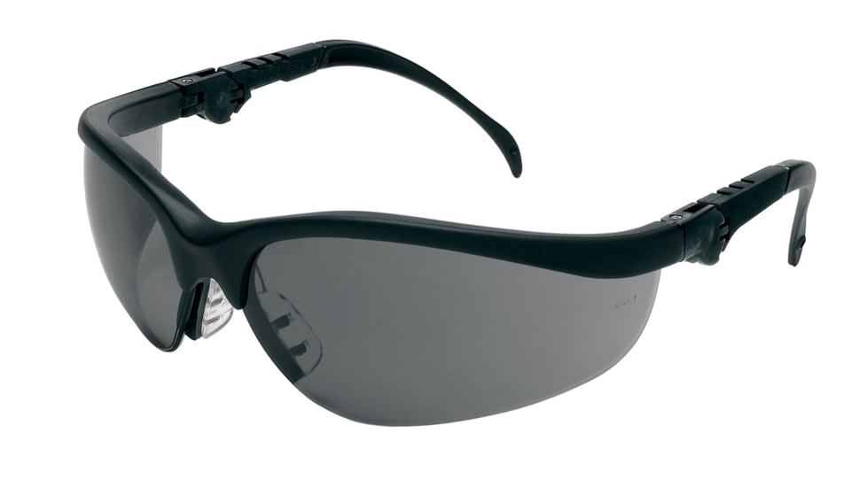 MCR Safety Klondike KD3 Series Safety Glasses, Anti-Fog Lenses, Soft and Secure TPR Nose Piece, Gray, One Size, KD312AF