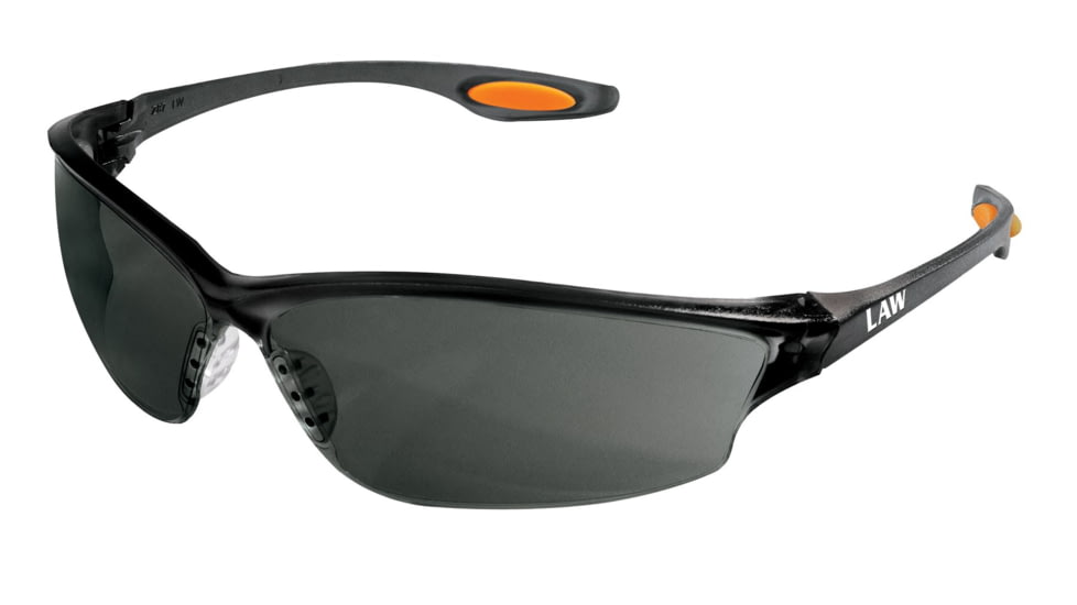MCR Safety Law LW2 Series Welding Filter Shade 3.0 Dark Safety Glasses, Soft Secure TPR Nose Piece and Temple Inserts, Dielectric with No Metal Pieces, Gray Filter 3.0, One Size, LW2130G