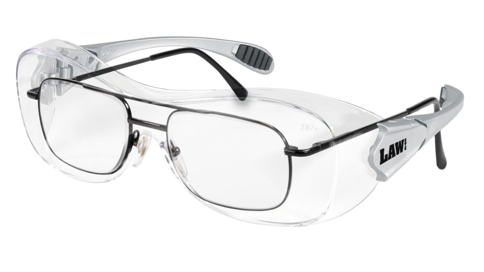 MCR Safety Law OTG Over the Glass Safety Glasses, Anti-Fog Lens with Temples, TPR Temple Inserts, Clear, One Size, OG110AF