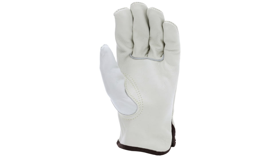MCR Safety Leather Drivers Work Glove, CV Grade Cow Grain, Keystone Thumb, Beige, Medium, 32113M