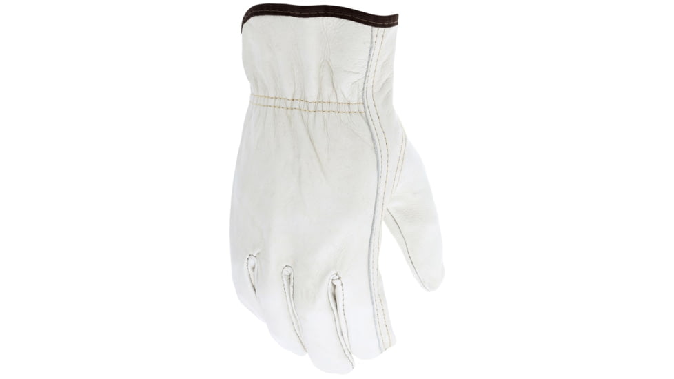 MCR Safety Leather Drivers Work Gloves, Premium Grade Unlined Grain Cow Leather, Keystone Thumb, Beige, X - Large, 32001XL