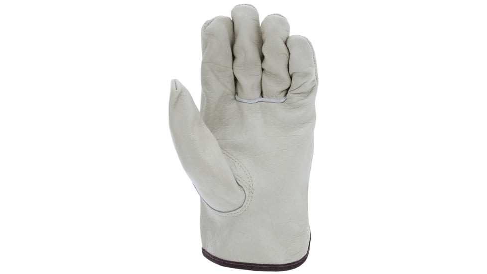 MCR Safety Leather Drivers Work Gloves, Select Grain Unlined Cow Leather, Keystone Thumb, Beige, X - Small, 3211XS
