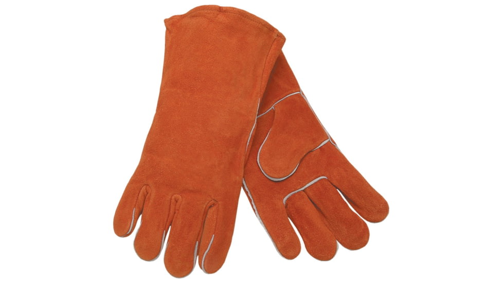 MCR Safety Leather Welding Work Gloves, Premium Shoulder Leather, Russet, X - Large, 4300N