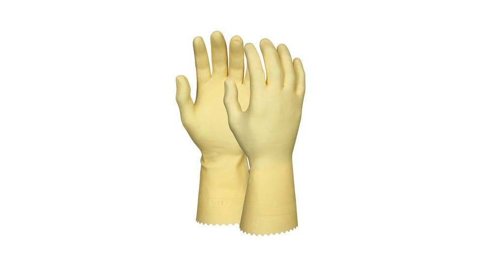 MCR Safety Long Latex Amber Canners Gloves - Men's, Small, 5070E