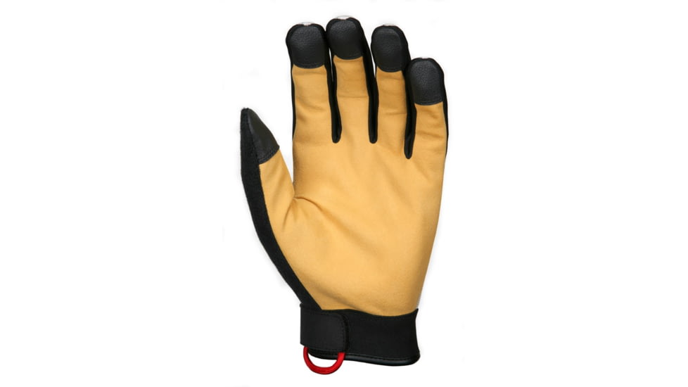 MCR Safety Mechanics Gloves, Synthetic Grain Deerskin Palm and Fingers, Gold, Large, MD100L