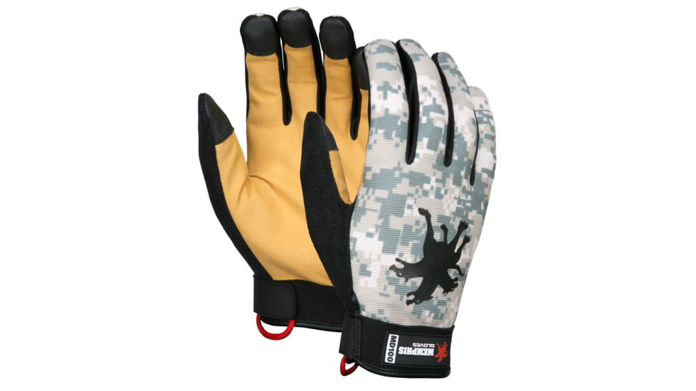 MCR Safety Mechanics Gloves, Synthetic Grain Deerskin Palm and Fingers, Gold, Large, MD100L