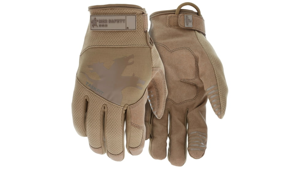 MCR Safety Mechanics Gloves with TaskFit Design, Synthetic Leather Palm, Nylon and Spandex Back, Tan, X - Large, 963XL