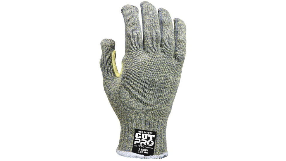 MCR Safety Cut Pro Hero Technology 7-Gauge Regular Weight Uncoated Cut Resistant Work Gloves, 2XL, 93860XXL