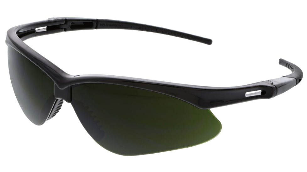 MCR Safety Memphis Series Welding Filter Shade 5.0 Dark Safety Glasses, Wrap Around Lens Design, Gray G14, One Size, MP112G