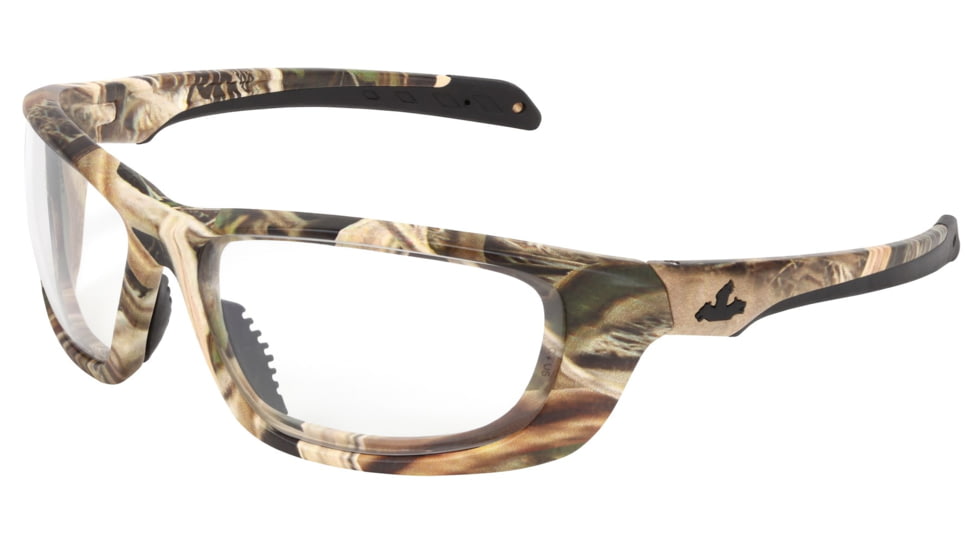 MCR Safety Mossy Oak Blades Swagger UD1 Series Camouflage Safety Glasses, Ultra Defense Ballistic Impact Protection, MAX6 Anti-fog Coating, Clear, One Size, MOUD110PF
