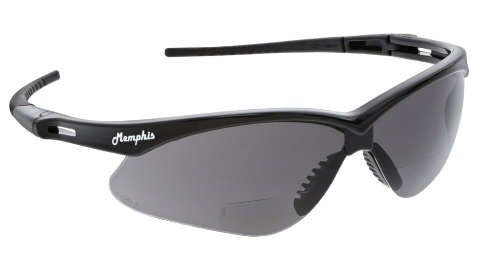 MCR Safety MPH25 Memphis Series Bifocal Readers Safety Glasses, 1.5 Diopter Lenses, Wrap Around Lens Design, Clear, One Size, MPH25