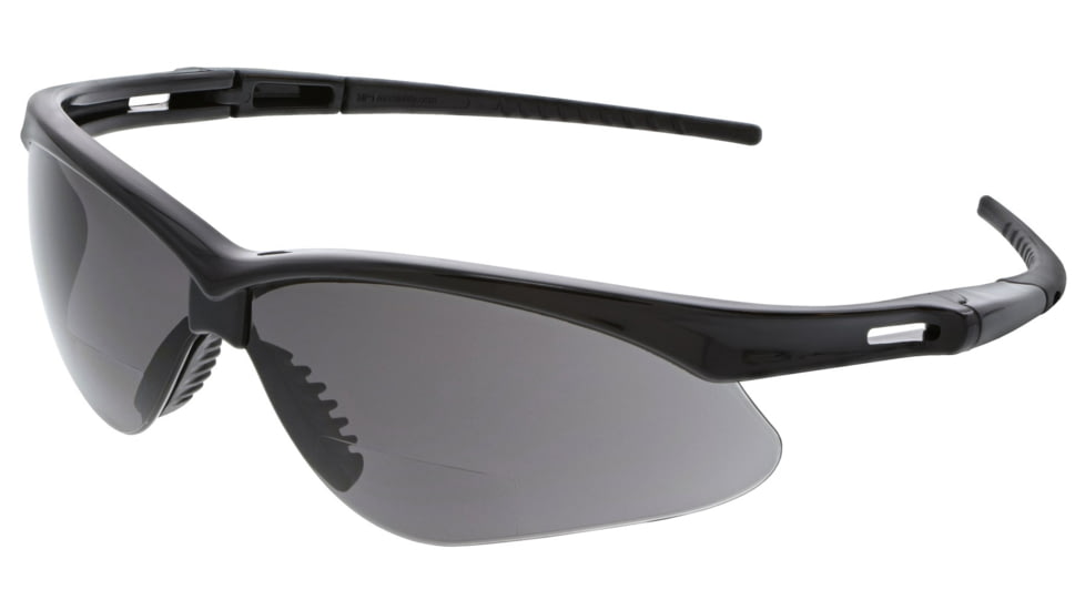 MCR Safety MPH25 Memphis Series Bifocal Readers Safety Glasses, 1.5 Diopter Lenses, Wrap Around Lens Design, Clear, One Size, MPH25