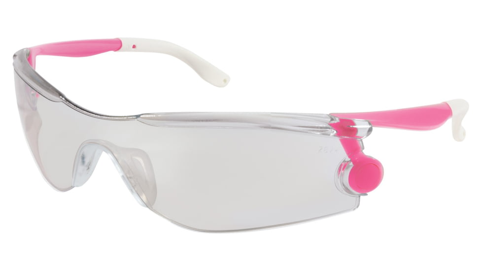 MCR Safety MT139 MT1 Series Safety Glasses, Rotating Temples, Non-Slip TPR Temple Grip and Nose Piece, I/O Clear Mirror, One Size, MT139