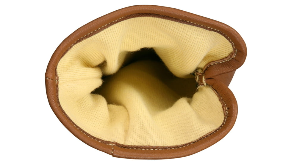MCR Safety Mustang Utility Leather Drivers Work Gloves, Grain Goat Double Palm, Lined and Sewn with DuPont Kevlar, ANSI Impact Level 1 Back of Hand Protection, Chocolate, Large, MU3634KL