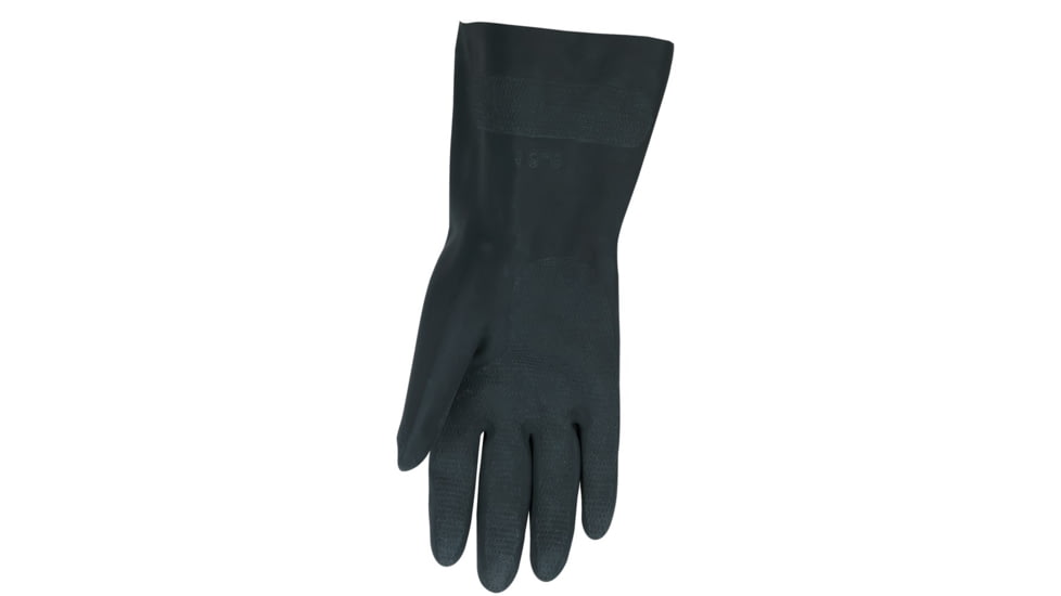 MCR Safety Neoprene Work Gloves, Flock Lined, 30 mil Thickness, 12in Length, Black, X - Large, 5435XL
