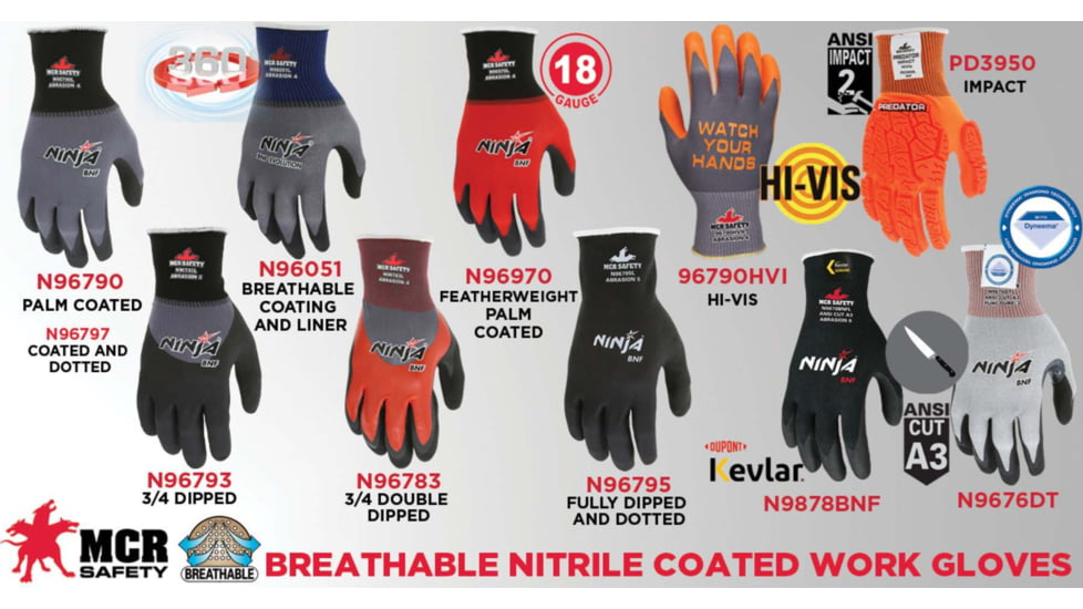 MCR Safety Ninja Bnf, 15 G-palm Coat - N96790XXXL