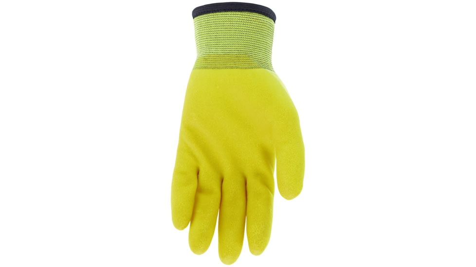 MCR Safety Ninja Ice Insulated Work Gloves, Hi-Vis 15 Gauge Lime Nylon with Acrylic Terry Interior, Over The Knuckle Coated with HPT, Hi-Vis Lime, Medium, N9690HVM