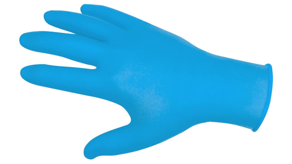 MCR Safety NitriShield Disposable Gloves, Premium 4 mil Nitrile, Medical Grade, Textured Grip and Powder Free, Blue, Small, 6010S