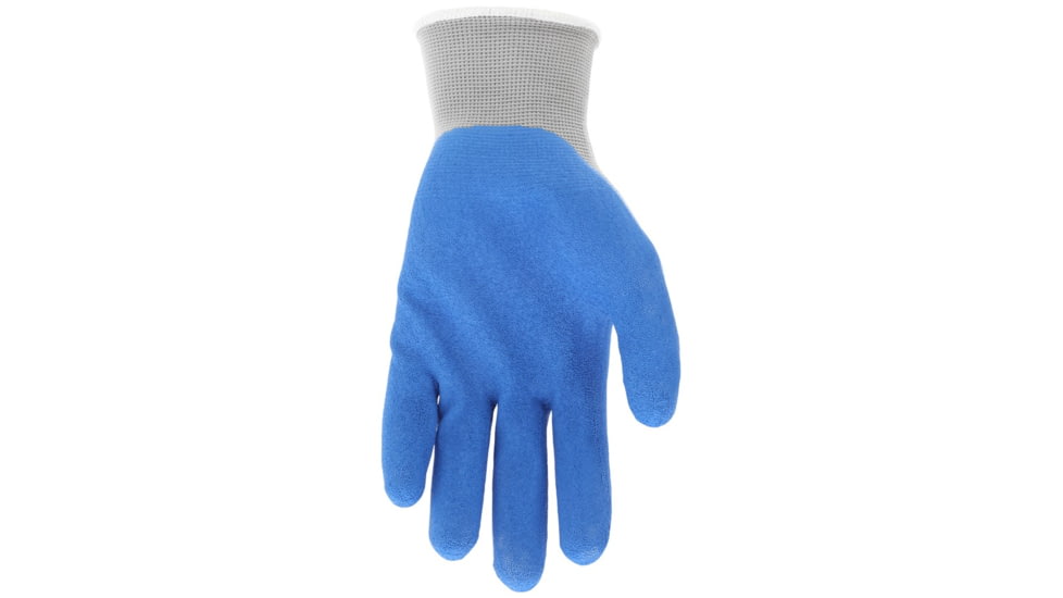 MCR Safety NXG Work Gloves, 13 Gauge Nylon Shell, Foam Latex Palm and Fingertips, Blue/Gray, X - Large, 96731XL