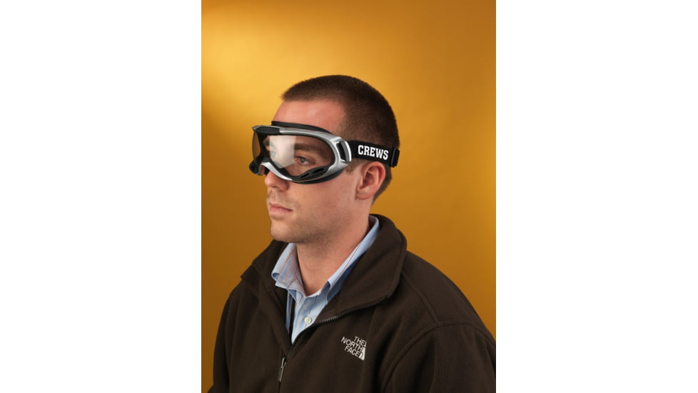 MCR Safety PGX110AF PGX1 Series Safety Goggles, UV-AF Anti-Fog Lens, Adjustable Elastic Strap, Clear, One Size, PGX110AF