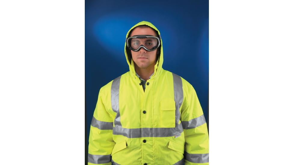 MCR Safety PGX110AF PGX1 Series Safety Goggles, UV-AF Anti-Fog Lens, Adjustable Elastic Strap, Clear, One Size, PGX110AF