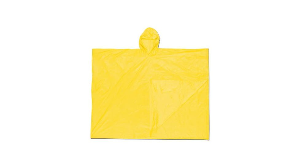 MCR Safety Poncho Disp Pvc 1PLY Yellow O40