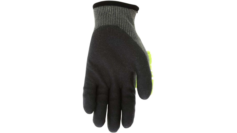 MCR Safety Predator Insulated Mechanics Hi-Visibility Cut Resistant Work Gloves, Gray/Lime, Medium, PD3954M