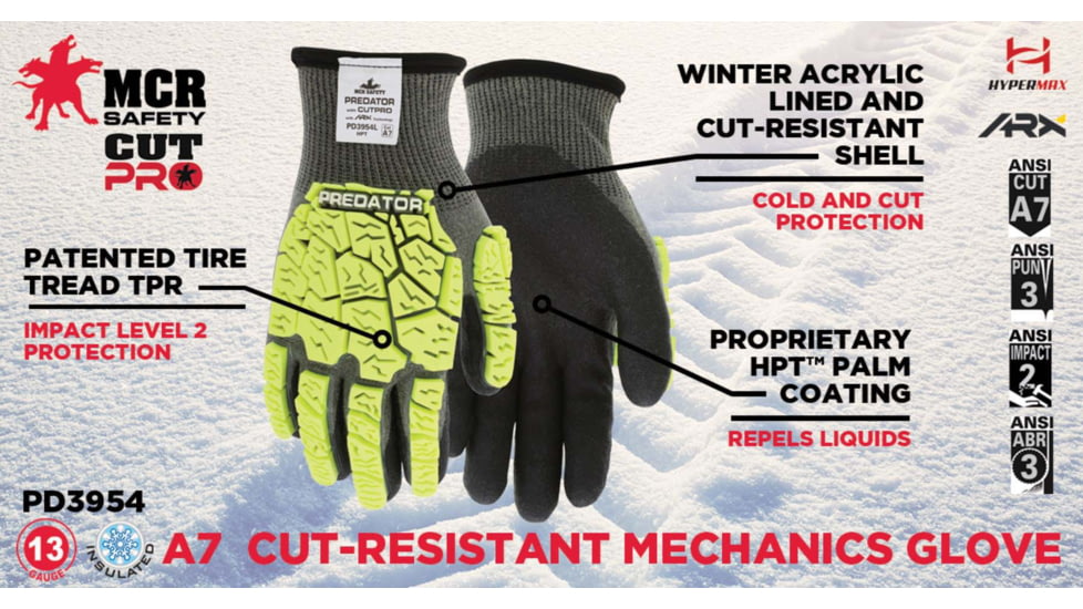 MCR Safety Predator Impact 2 Cutpro Ice - Arx Hpt - PD3954M