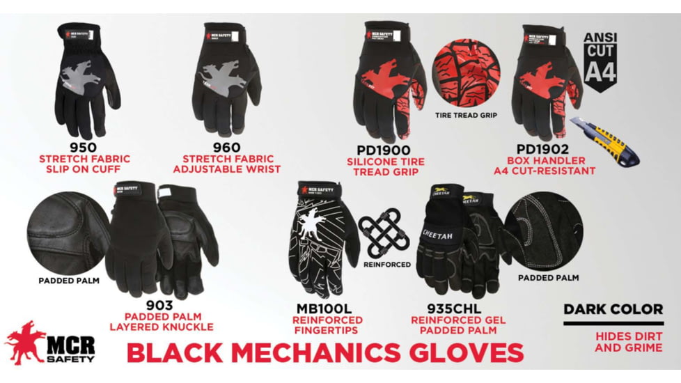 MCR Safety Predator Mt Taskfit Cutpro Silicone - PD1902S