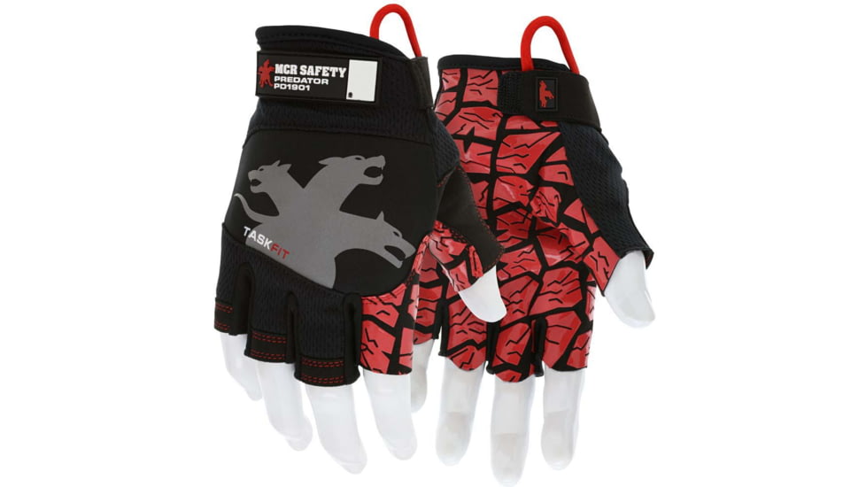 MCR Safety Predator Mt Taskfit Fingerless Silicone - PD1901XXL