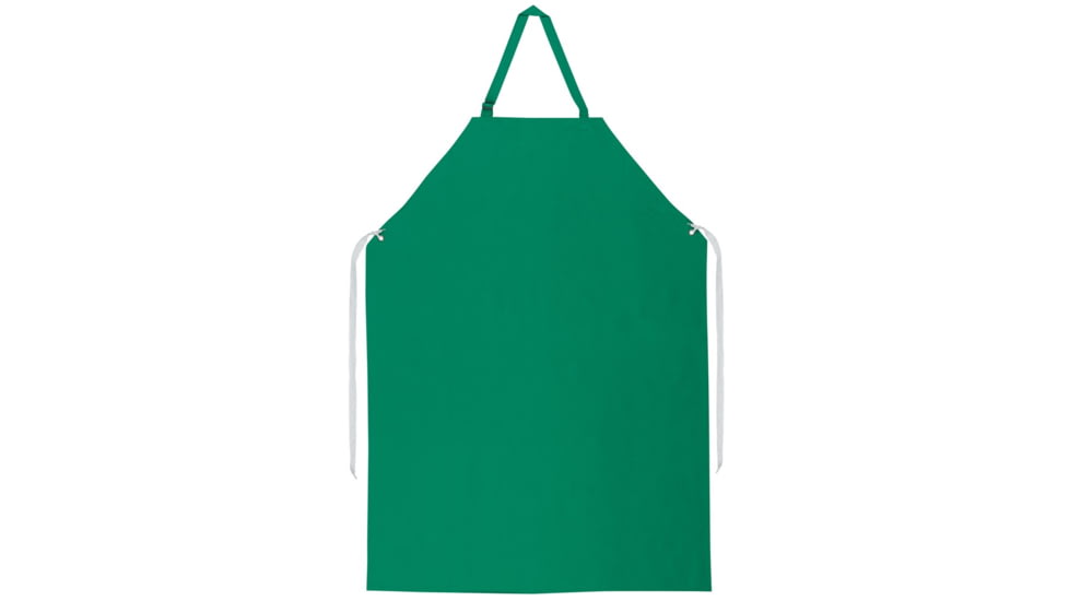 MCR Safety PVC Poly Apron, .45 mm Thickness, Sewn Edges, Green, One Size, 368R5