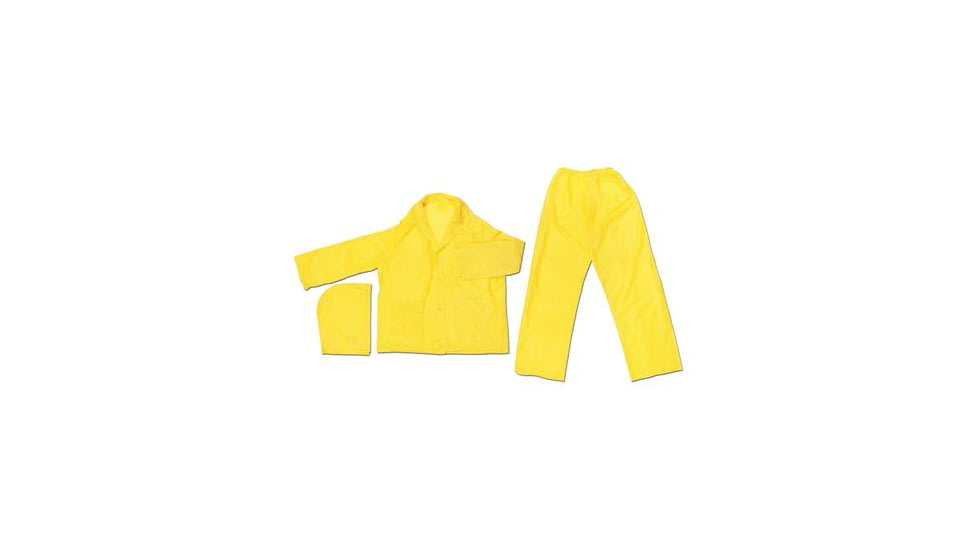 MCR Safety Rainsuit Pvc 1PLY Yellow L O503L