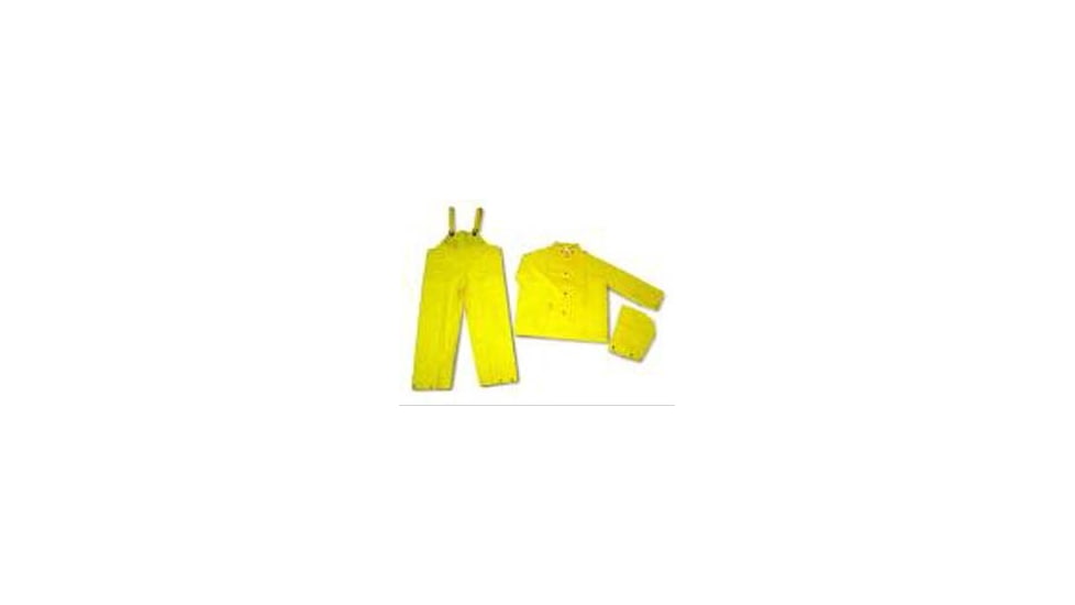 MCR Safety Rainsuit PVC/POLY Yellow 4X 2003X4
