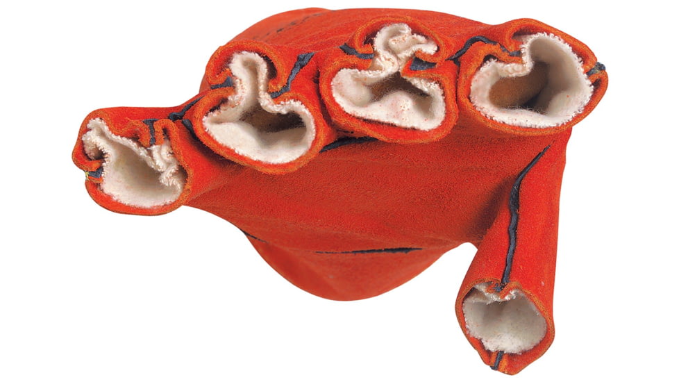 MCR Safety Red Ram Leather Welding Work Gloves, Premium Side Split Leather, Full Jersey Lined and Welted, Russet, X - Large, 4720