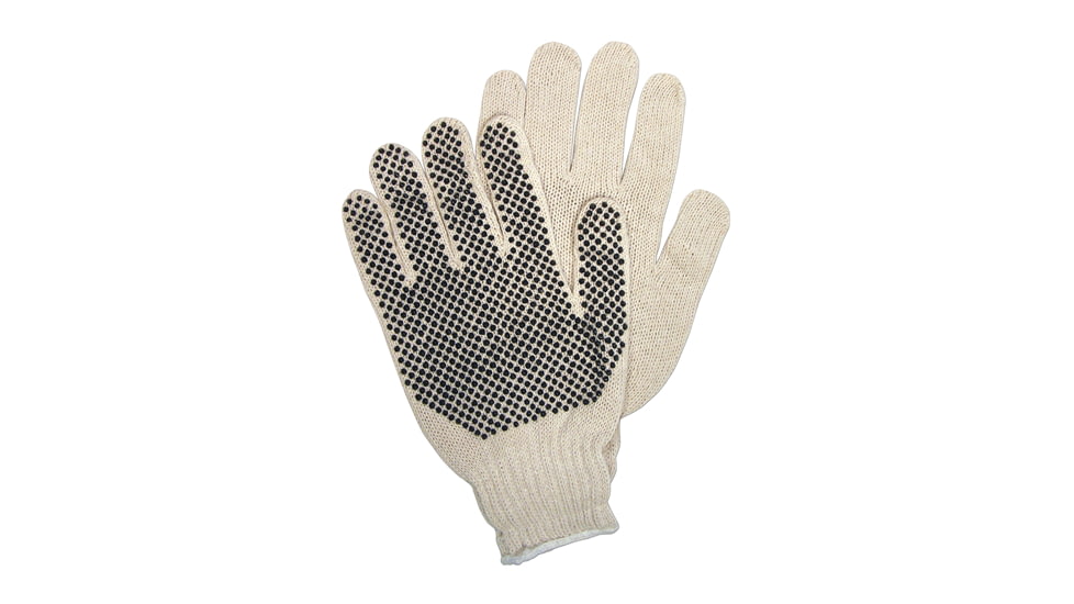 MCR Safety Cotton String Knit 7 Gauge Regular Weight White String Knit Work Gloves, Medium, 9650M