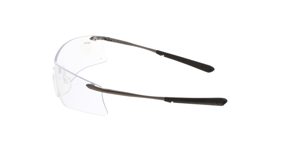 MCR Safety Rubicon T4 Series Safety Glasses with Lens UV-AF Anti-Fog Coating Curved Frameless Lens Design, Clear, One Size, T4110AF