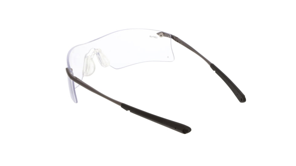 MCR Safety Rubicon T4 Series Safety Glasses with Lens UV-AF Anti-Fog Coating Curved Frameless Lens Design, Clear, One Size, T4110AF