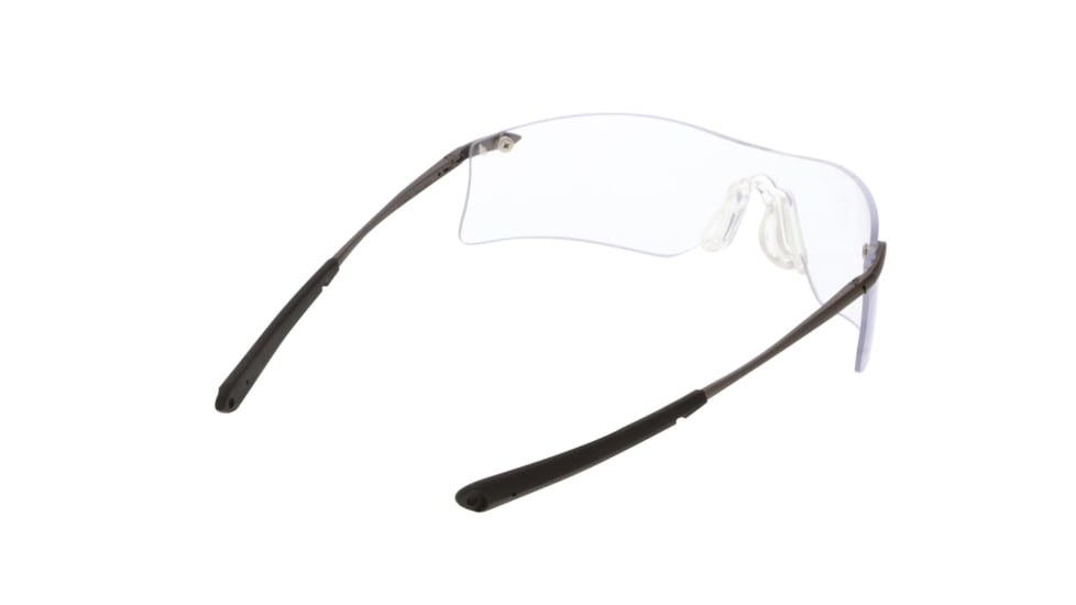 MCR Safety Rubicon T4 Series Safety Glasses with Lens UV-AF Anti-Fog Coating Curved Frameless Lens Design, Clear, One Size, T4110AF