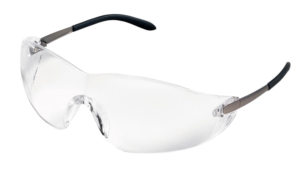 MCR Safety S22 Series Safety Glasses with UV-AF Lens, Soft Non-Slip Temple, Smaller Lens Design, Clear, One Size, S2210AF