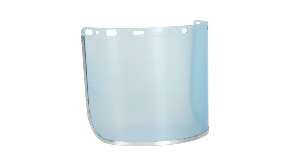 MCR Safety Safety Face Shield - Aluminum Bound, Impact Resistant PETG, .042 Inches Thickness, Clear, One Size, 181640A
