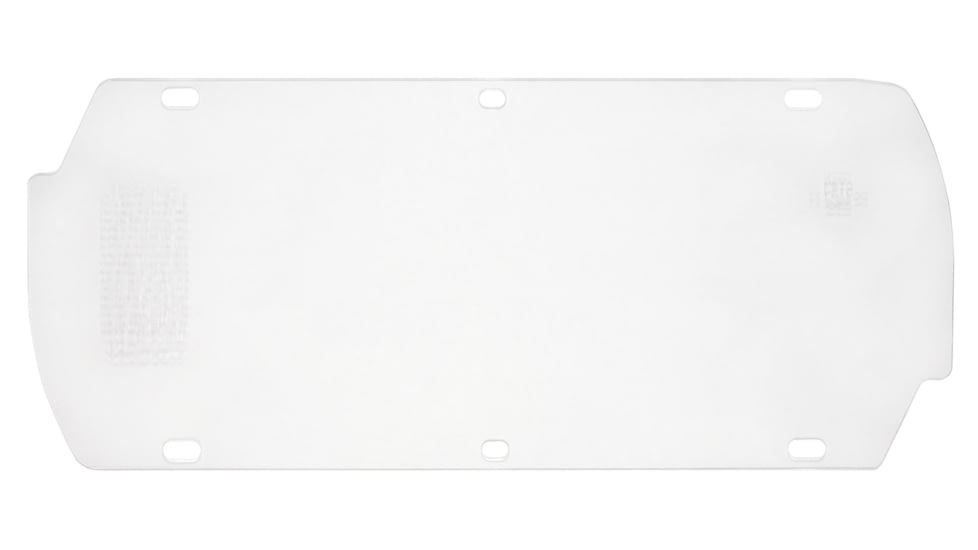MCR Safety Safety Face Shield Double Matrix Replacement Window, Impact Resistant PETG, .042 Inches Thickness, Clear, One Size, 494800