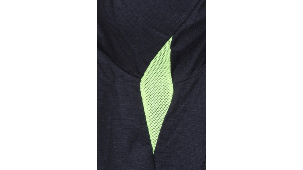 MCR Safety SBS1002MT Summit Breeze Flame Resistant Shirt, 5.5oz Inherent Blend, Long Sleeve with Vented Underarms and Back, CAT 2, Navy Blue, M, SBS1002MT